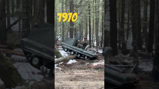 Tractor turning a 1970's ATV