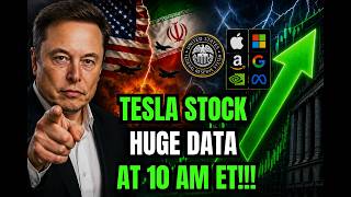 🚨 TESLA STOCK HUGE DATA AT 10 AM ET! TSLA, SPY, QQQ, ES, NQ, NVDA, AAPL, META BTC! 🚀