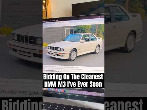 Bidding On The Cleanest BMW M3 I've Ever Seen