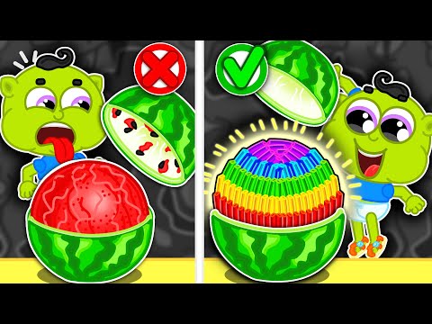 Lion Family | Miniature Watermelon Cake Decoration | Cartoon for Kids