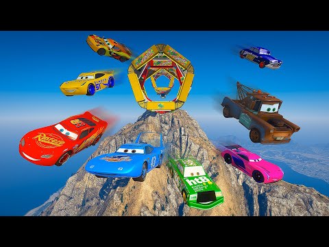 Cars Sky Ramp Challenge McQueen The King Mater Doc Hudson Jackson Storm Chick Hicks Miguel Camino