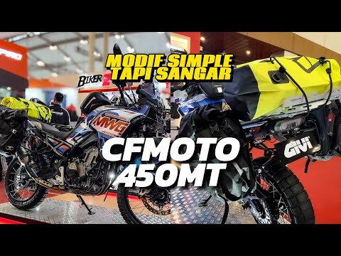 MODIFIKASI CFMOTO450 MT X GIVI, CAKEP GOKS!! BAWAANNYA PENGEN BERPETUALANG!!