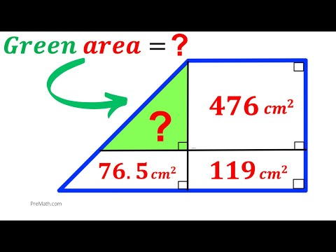 Can you find area of the Green shaded Triangle? | (Trapezoid) | #math #maths | #geometry