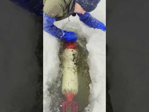 Found a frozen torpedo under the ice! *Police Called*
