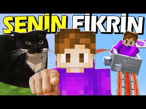 Minecraft’ta SİZİN FİKİRLERİNİZİ OYUNA EKLEDİM 4