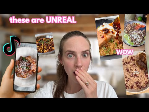 I only ate viral tiktok dinners for a week..