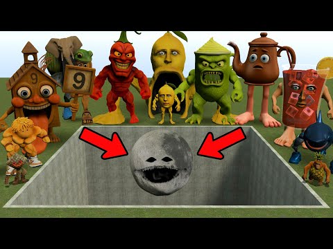 ALL NEW ITALIAN AI BRAINROT MEMES VS THE GIANT PIT WITH MOON WAKE UP! - Garry's Mod
