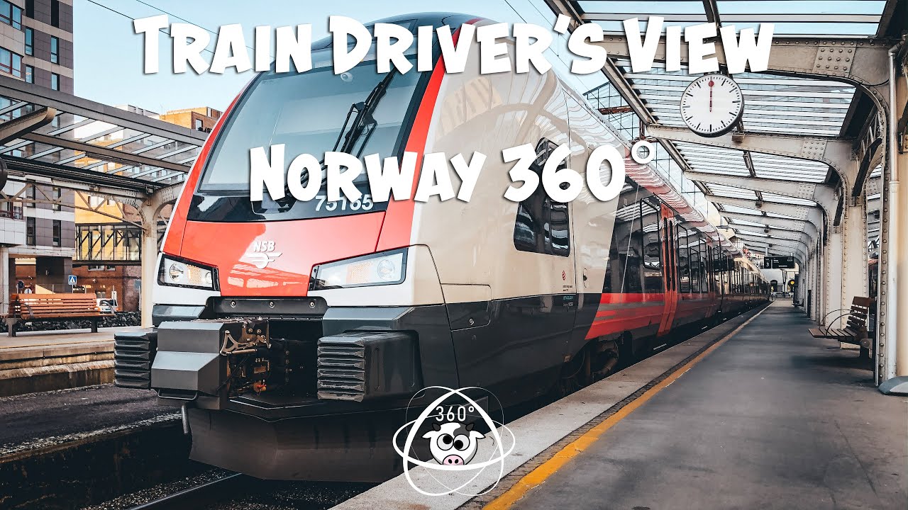 TRAIN DRIVER'S VIEW 360: Driving back from Bergen to Voss on a sunny autumn day - RailCowGirl