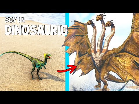 EVOLUCIONO a NUEVO KING GHIDORAH! LA HISTORIA DEL DINOSAURIO Kaiju Monstruo Zero! ARK Soy Dinosaurio