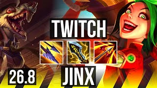 TWITCH & Yuumi vs JINX & Janna (ADC) | 71K damage | EUW Diamond | 26.8