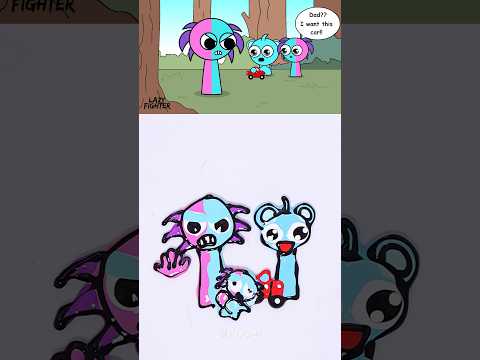 INCREDIBOX SPRUNKI Sinner Edition SemiHemi Dad hit the naughty kid #shorts #incredibox