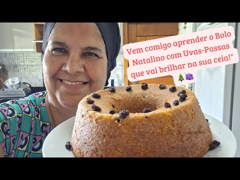 O Toque Natalino: Receita De Bolo com Uva-Passa que Encanta"