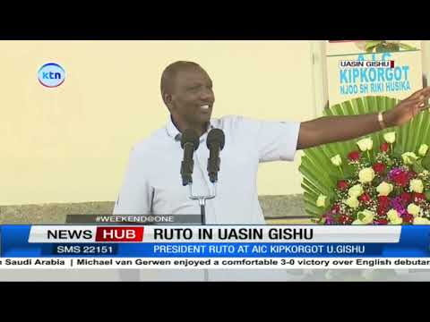 President Ruto attends church service in Uasin Gishu, vows to silence critics