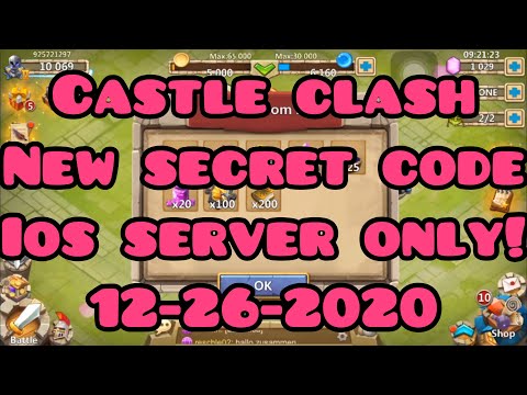 castle clash secret codes 2019