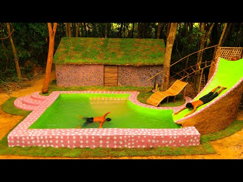 29Days Building Underground House with Decoration Underground Room