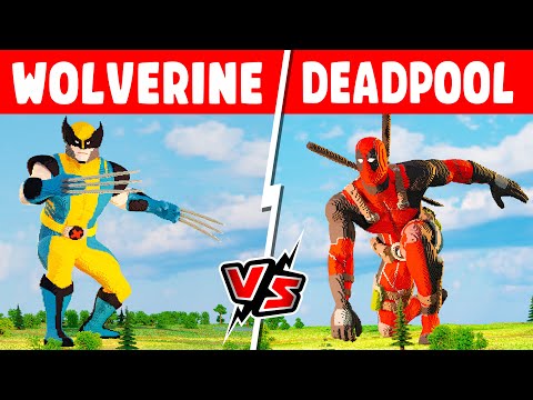 DEADPOOL VS WOLVERINE MINECRAFT STATUE BUILD CHALLENGE