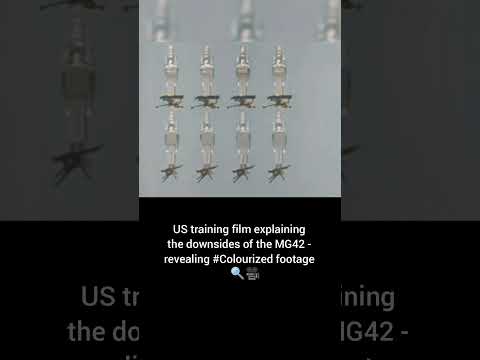 US training film downsides of MG42 revealing #Colourized footage🇺🇸 🔍 🎥
