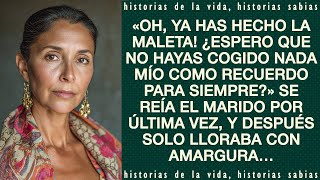 «¿Espero que no hayas robado nada mío allí?» Se reía el marido...