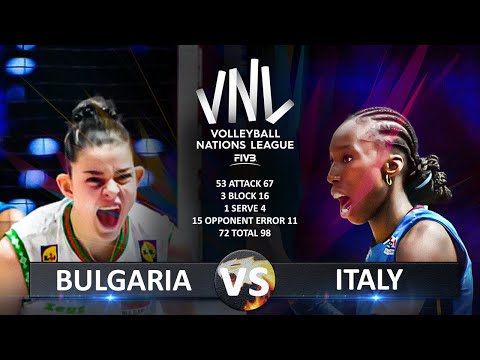 Bulgaria vs Italy | Women's VNL 2025