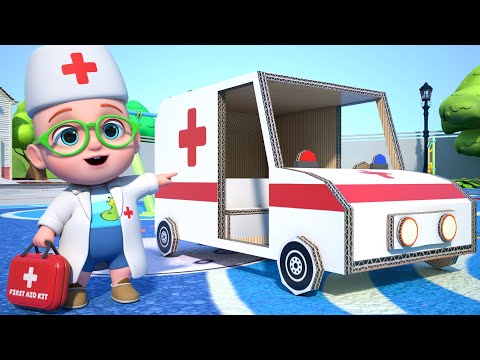 Wheels On the Ambulance | Rescue Bus Song | GoBooBoo Nursery Rhymes & Kids Songs