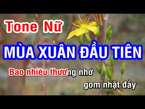 Mùa Xuân Đầu Tiên (Karaoke Beat) – Tone Nữ | @Nhan KTV