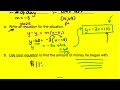 Writing Equations of Linear Functions from Word Problems