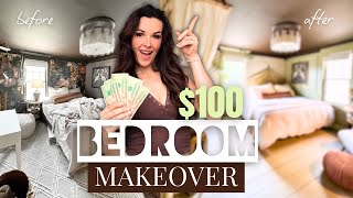 I transformed my bedroom for under $100 💵 | EXTREME $100 BEDROOM MAKEOVER