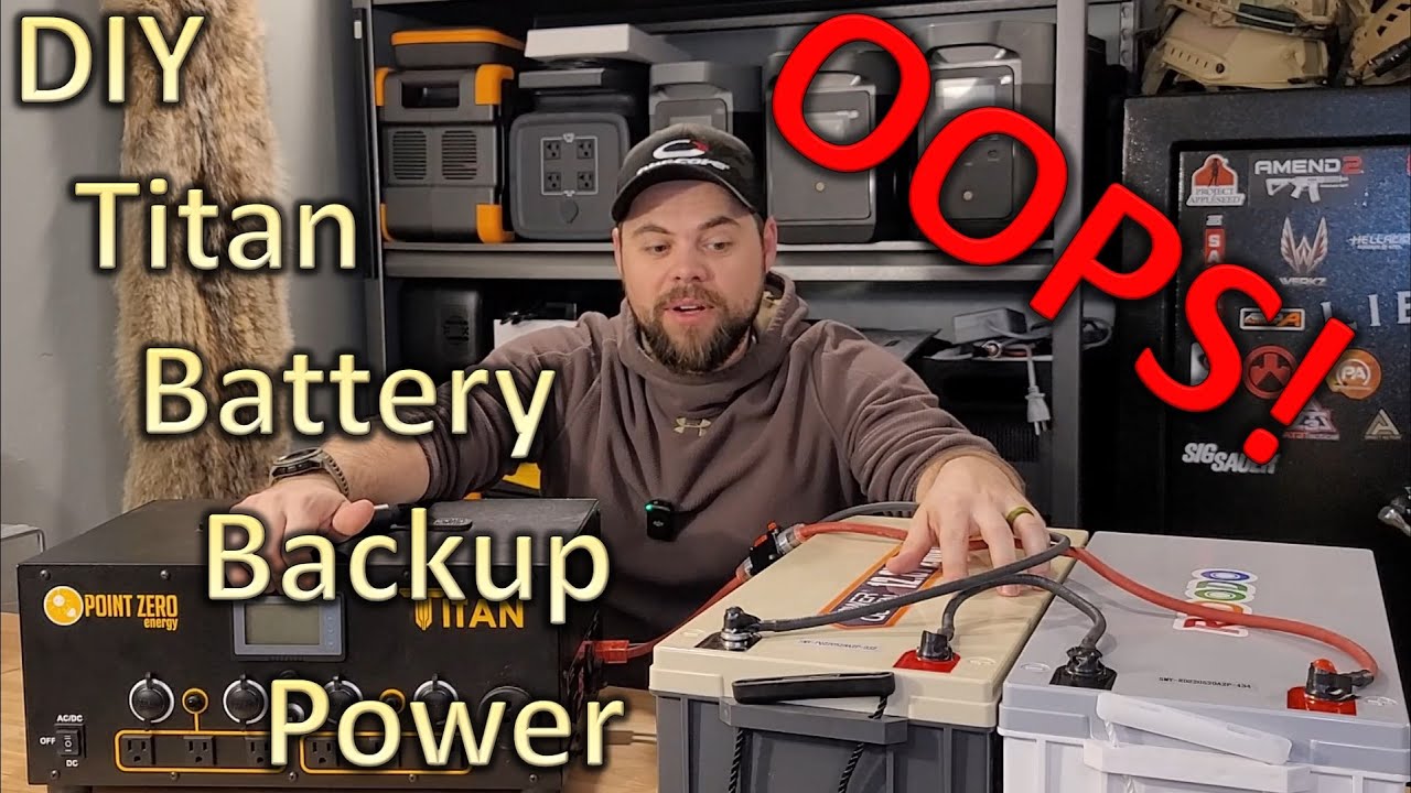 DIY Backup Solar Titan Battery Power Station Setup