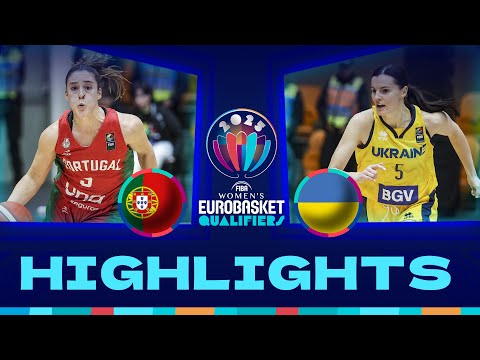 Portugal v Ukraine | Full Game Highlights | FIBA #EuroBasketWomen 2025 Qualifiers