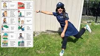 Police officer Sally and Deema teach Safety rules Adventure