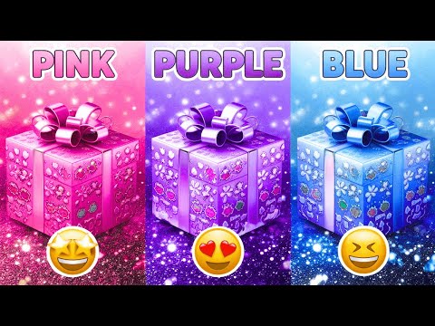 Choose Your Birthday Gift! 🎂 Pink, Purple or Blue 💗💜💙