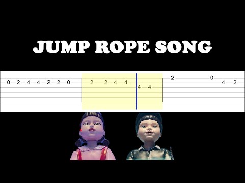 Jump Rope Song - Squid Game 3 (Easy Guitar Tabs Tutorial)