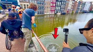 This is what happens Magnet Fishing in Amsterdam