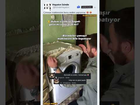 Çamaşır makinesine bunu neden yapıyoruz 😂😂