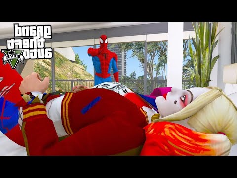 ARLEQUINA VIROU MÉDICA E TROLOU O HOMEM ARANHA no GTA 5