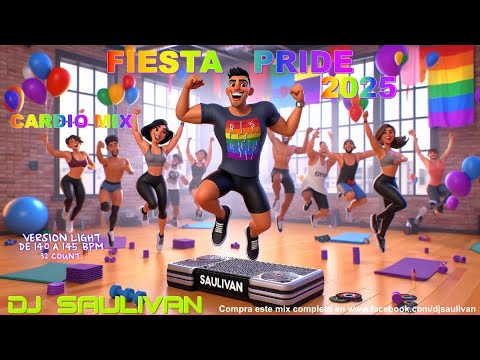CARDIO MIX FIESTA PRIDE LGTB 2025 🏳️‍🌈 VERSION LIGHT DEMO @djsaulivan #jumping #spinning #zumba