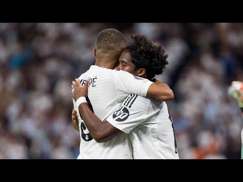 Mbappe and Endrick celebrations