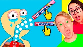 ALIMENTE as PESSOAS do JEITO CERTO para VENCER no Eating Simulator Physics Food