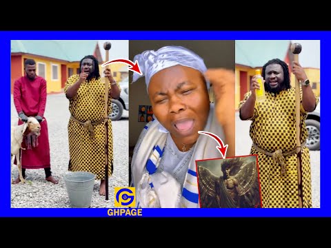 Ajagurajah Spirit enters Anita Afriyie Live on Camera to expose him🔥Bishop Ajagurajah replies her