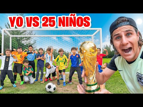 JUGAMOS UN PARTIDO DE FUTBOL VS 25 NIÑOS! *mundialito*