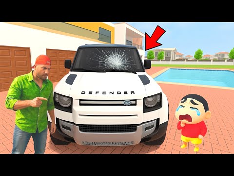 🎯 Shinchan Ne Defender Car Thod Di 😭💥 Indian Theft Auto Simulator 🔥🤩 