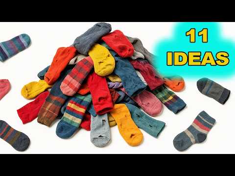 Amazing Recycling of Old Socks! 11 Super Ideas!
