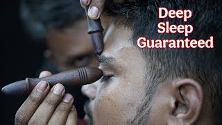 Deep Sleep Guaranteed: Relaxing Head Massage ASMR with Wooden Tool | Pure Tapping & Scratching ASMR