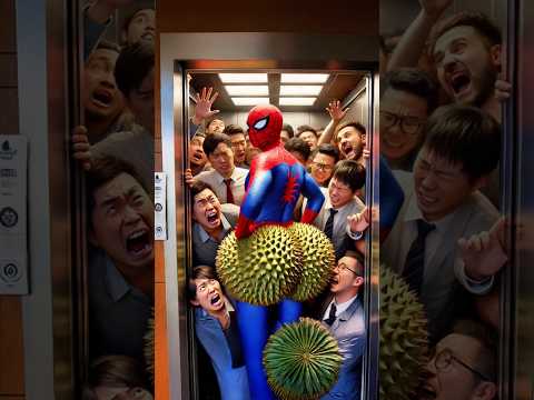 #bokongdurian  BS430 When elevators get... a little too crowded! 😆 Spidey and unexpected obstacles!