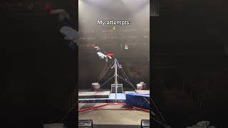 How many attempts can you get it in? #gymnastics #sport #athlete #olympics #challenge