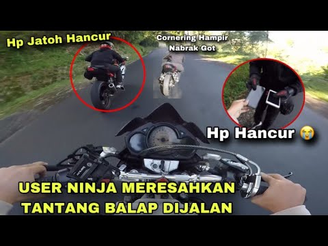MERESAHKAN USER NINJA TANTANG BALAP DIJALAN BERUJUNG HP HANCUR ‼️ BANYAK GAYA UJUNGNYA NANGIS 😱😭
