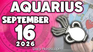 𝐀𝐪𝐮𝐚𝐫𝐢𝐮𝐬 ♒ 🍀YOU DON’T EXPECT THIS HUGE MIRACLE❗️💖 Horoscope for today SEPTEMBER 16 2026🔮 #horoscope