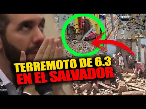 😱EL MOMENTO EXACTO DEL TERREMOTO DE 6.3 EN EL SALVADOR CAPTADOS EN CÁMARA, EXTRANJEROS ASUSTADOS