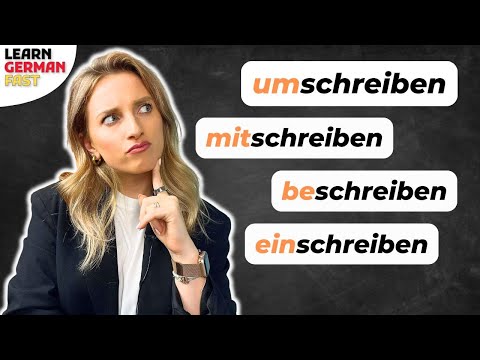 8 Verben mit SCHREIBEN - Learn German Fast