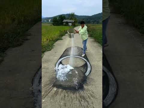 Amazing 3D illusion art on street😍❤️just beautiful, ytshorts, viralvideo